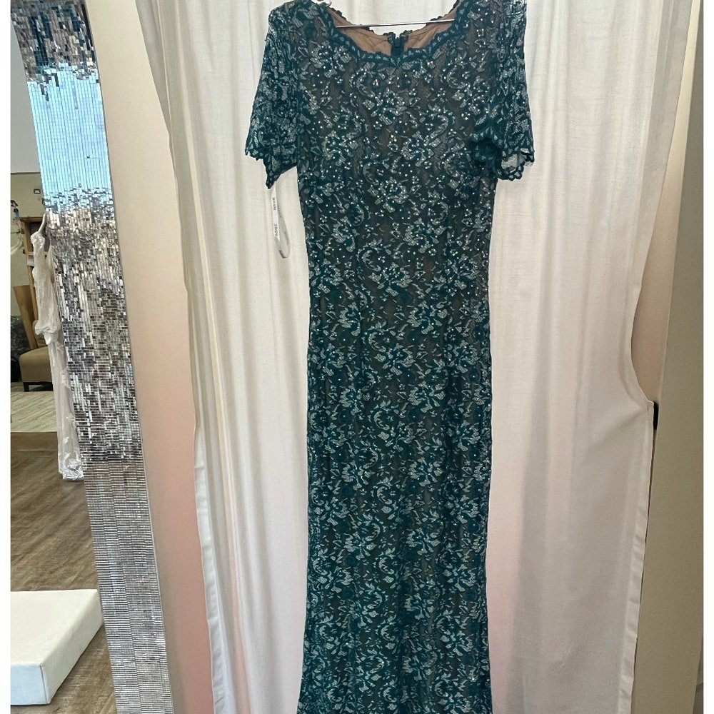 Jovani 60980 Teal SZ:6